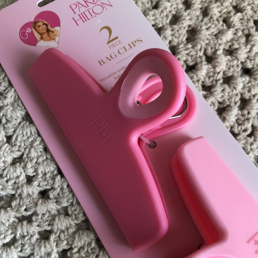 Paris Hilton Pink Bag Clips